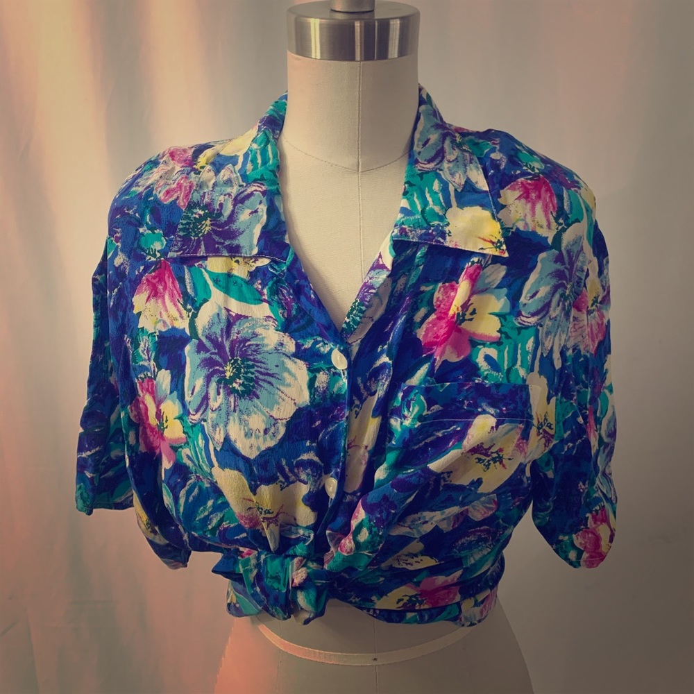 Vintage Button Up Blouse